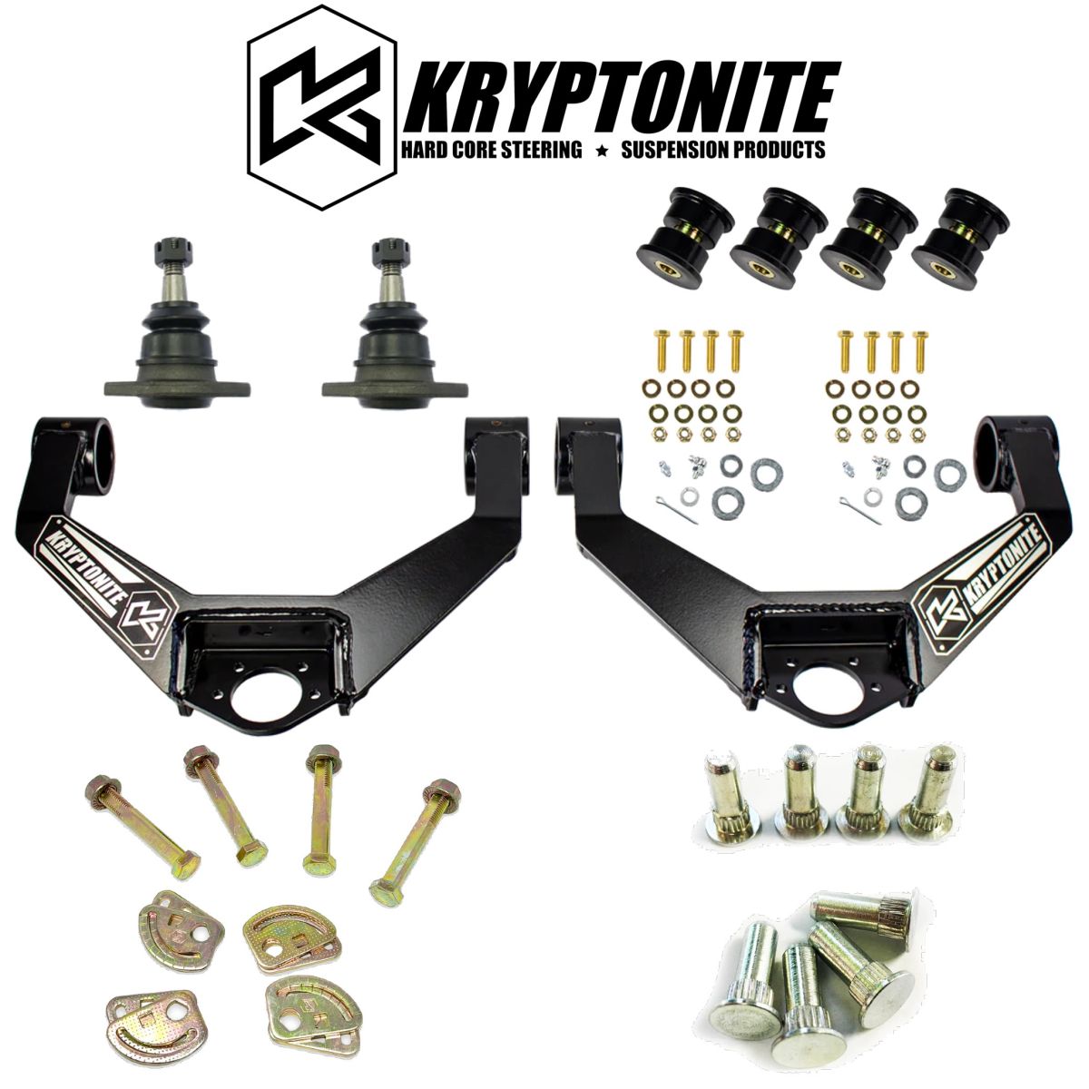 Kryptonite - Kryptonite Upper Control Arm Kit/Cam Bolt & Pin Kit For 2020+ GM 2500HD/3500HD