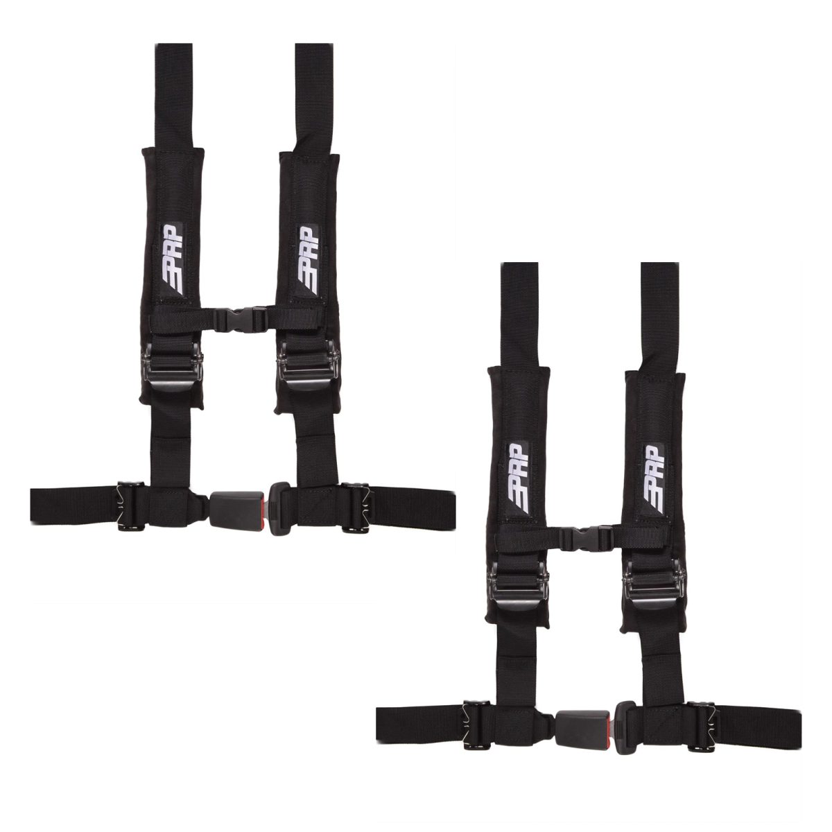 PRP 4.2 Black 4-Point Adjustable 2" Belt Harness Pair With Auto Style Latch