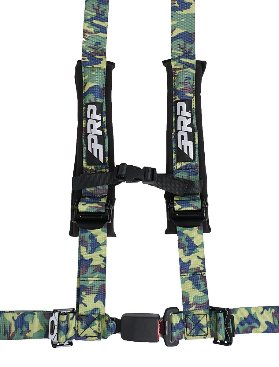 PRP 4.2 Camouflage 4-Point Adjustable 2" Belt Harness With Auto Style Latch
