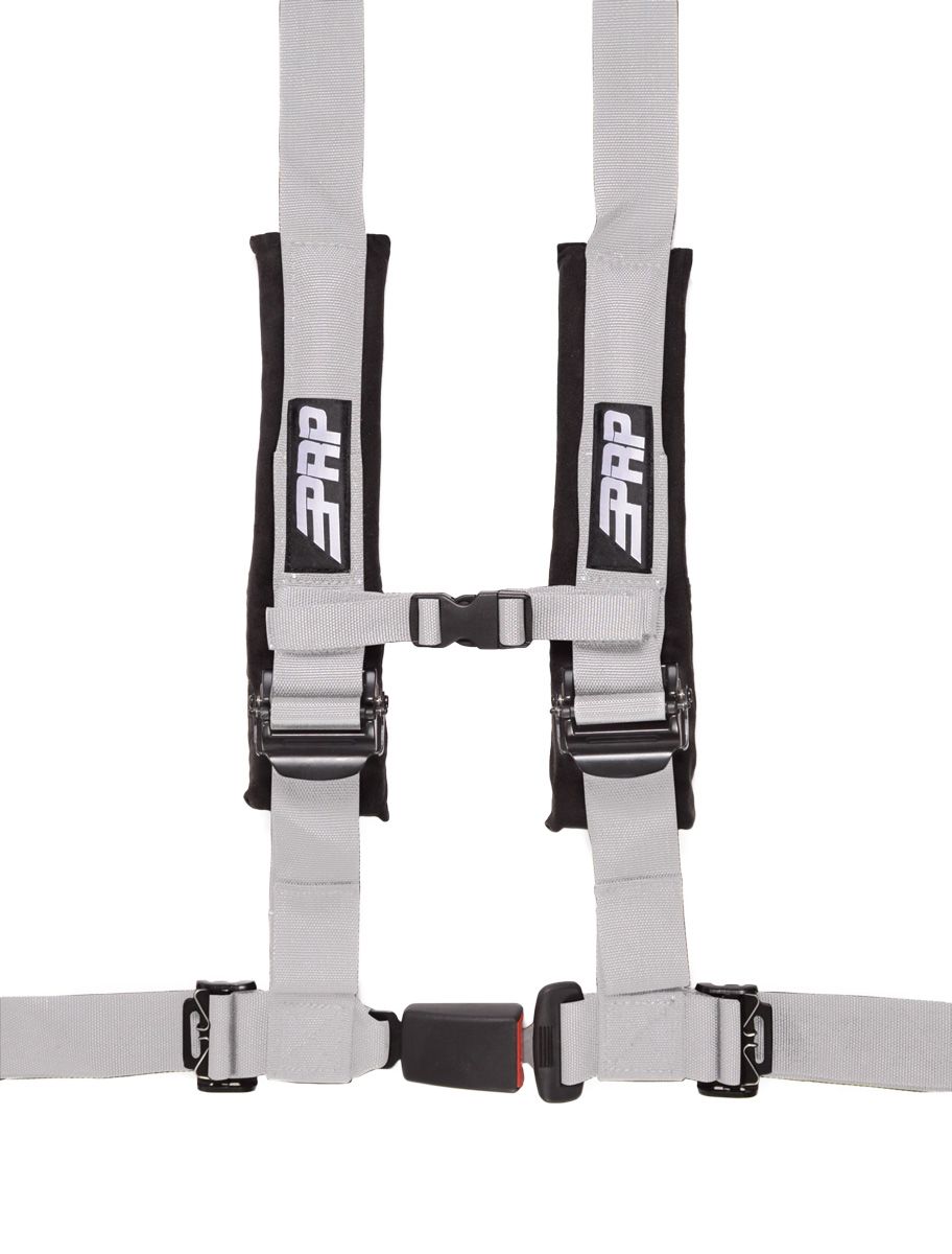 PRP 4.2 Silver 4-Point Adjustable 2" Belt Harness With Auto Style Latch