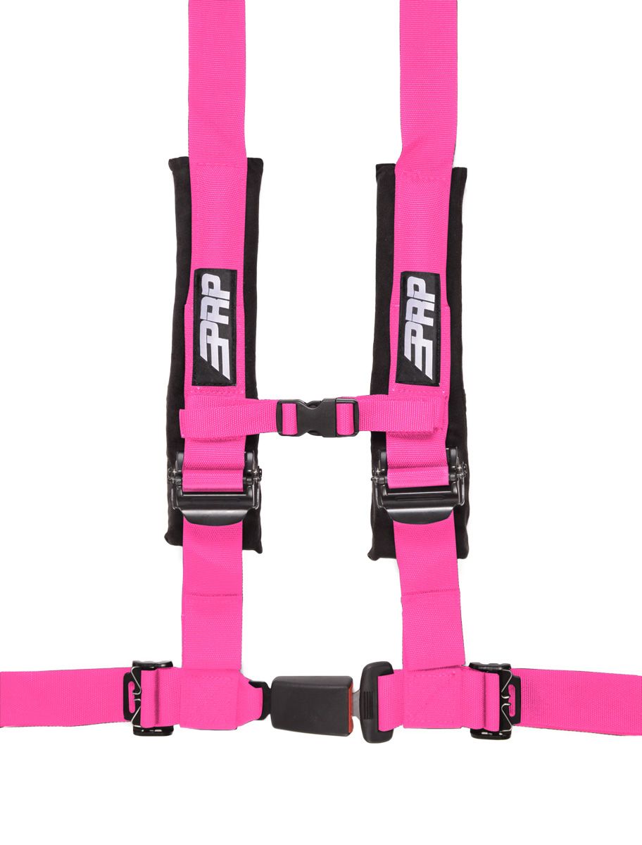 PRP 4.2 Pink 4-Point Adjustable 2" Belt Harness With Auto Style Latch