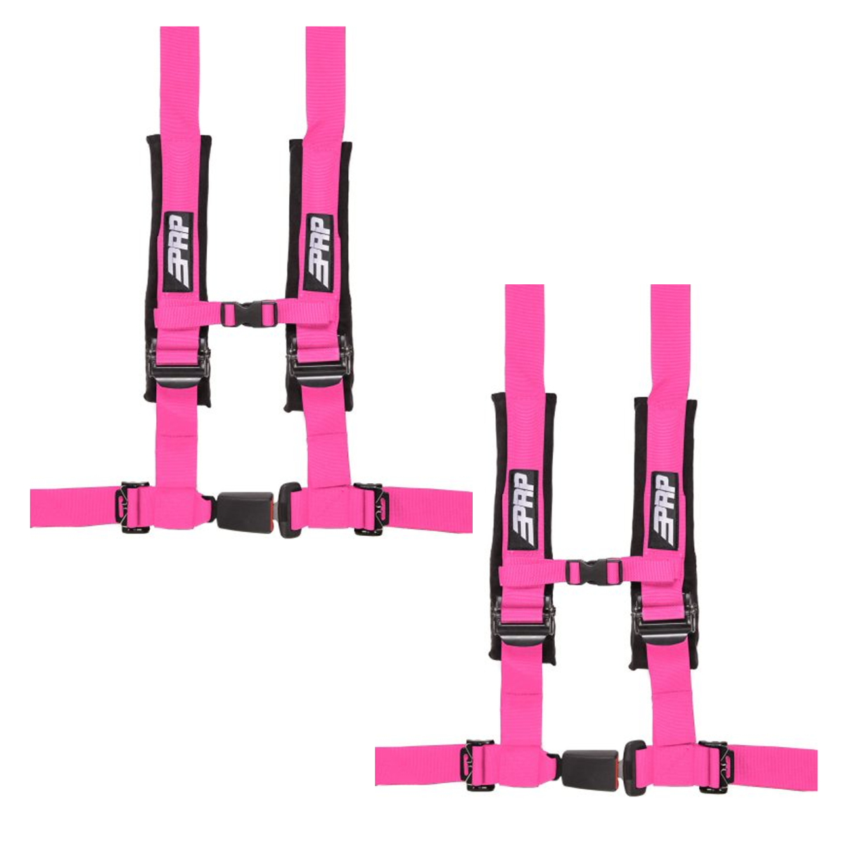 PRP 4.2 Pink 4-Point Adjustable 2" Belt Harness Pair With Auto Style Latch