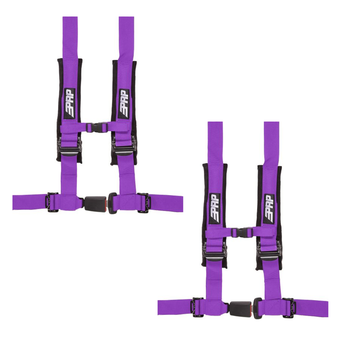 PRP 4.2 Purple 4-Point Adjustable 2" Belt Harness Pair With Auto Style Latch