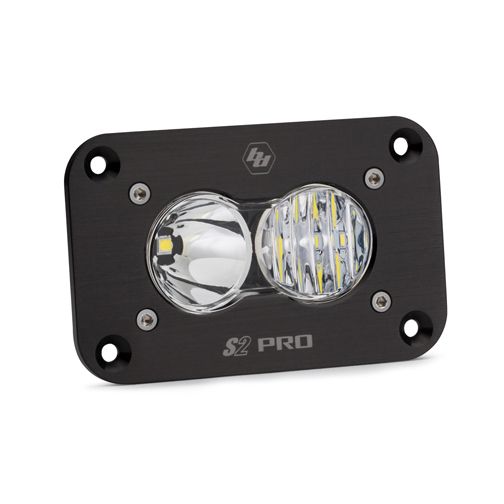 Baja Designs - Baja Designs 481005 Black Flush Mount S2 Pro Driving/Combo Beam LED Light