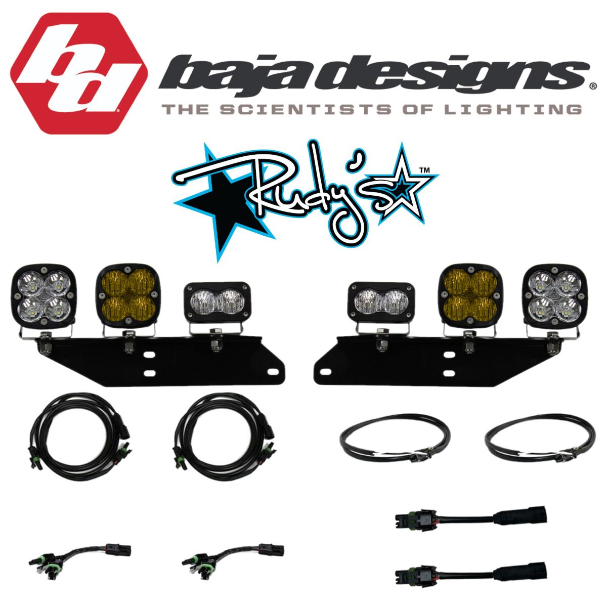 Baja Designs - Baja Designs Dual Squadron & S2 Sport Fog Light Kit For 2017-2020 Ford Raptor