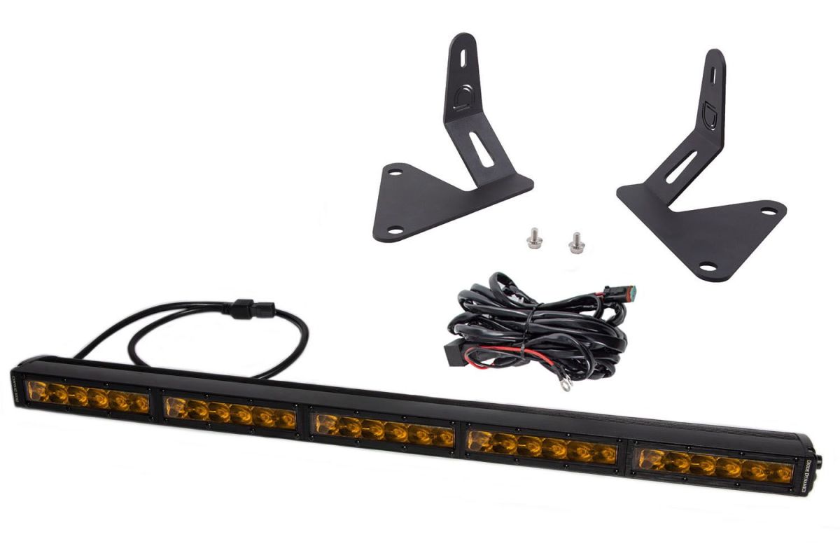 Diode Dynamics - Diode Dynamics Stealth Amber Driving Light Bar Kit For 15-20 GM Colorado/Canyon