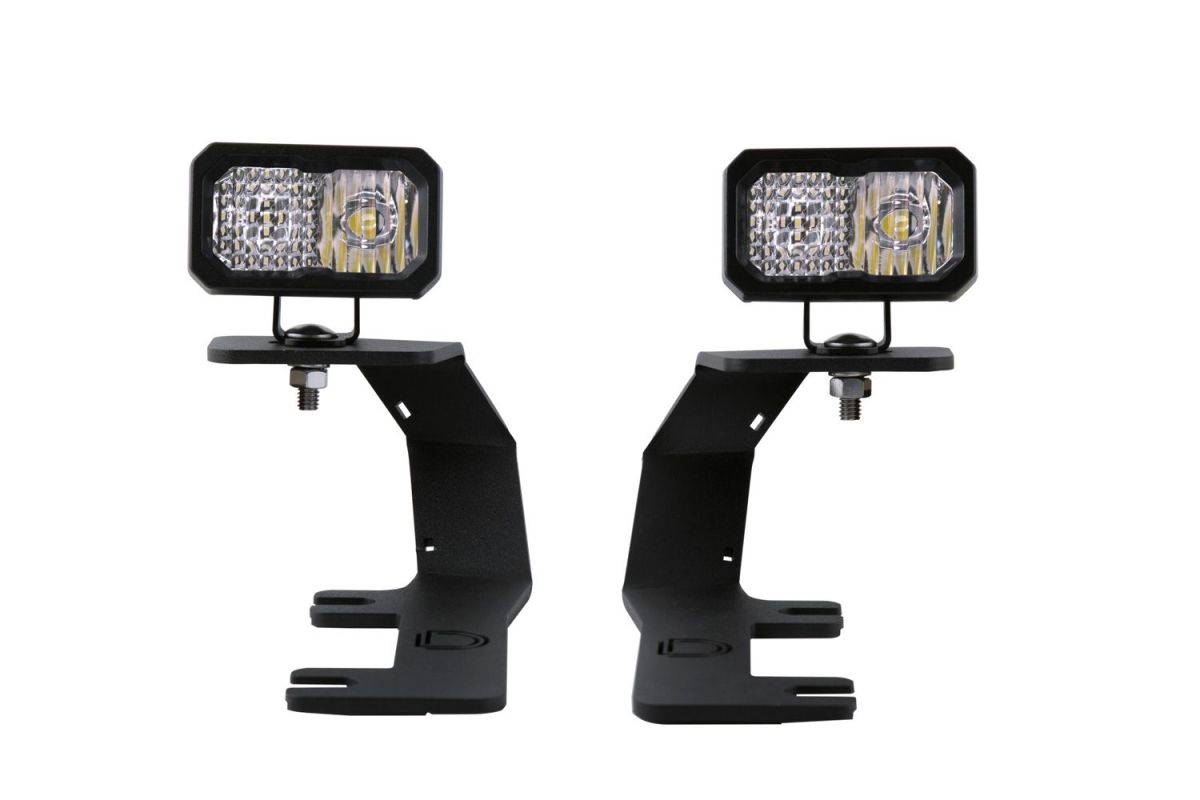 Diode Dynamics - Diode Dynamics SSC2 Pro White Combo Ditch Light Kit For 14-19 Chevy Silverado