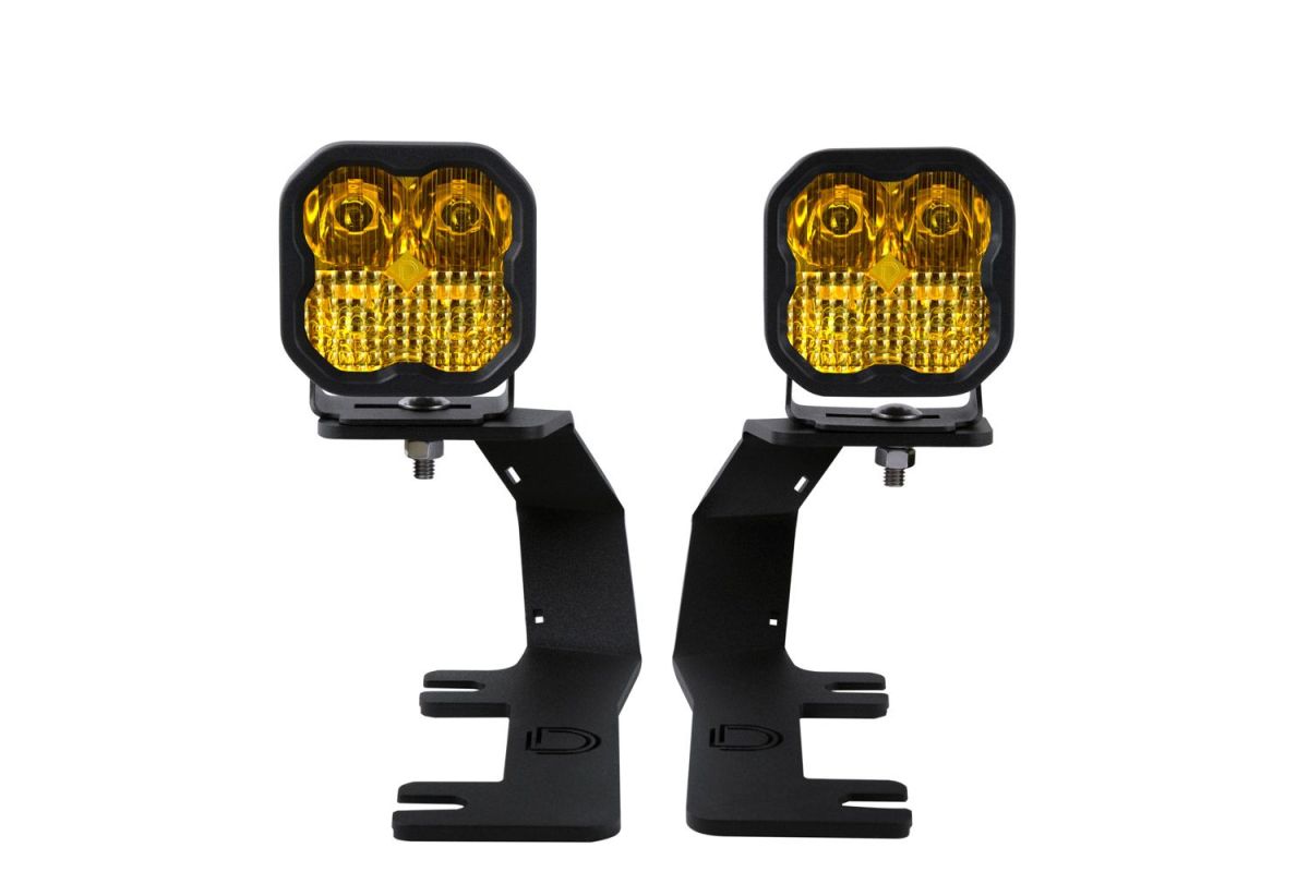 Diode Dynamics - Diode Dynamics SS3 Pro Amber Combo Ditch Light Kit For 14-19 Chevy Silverado