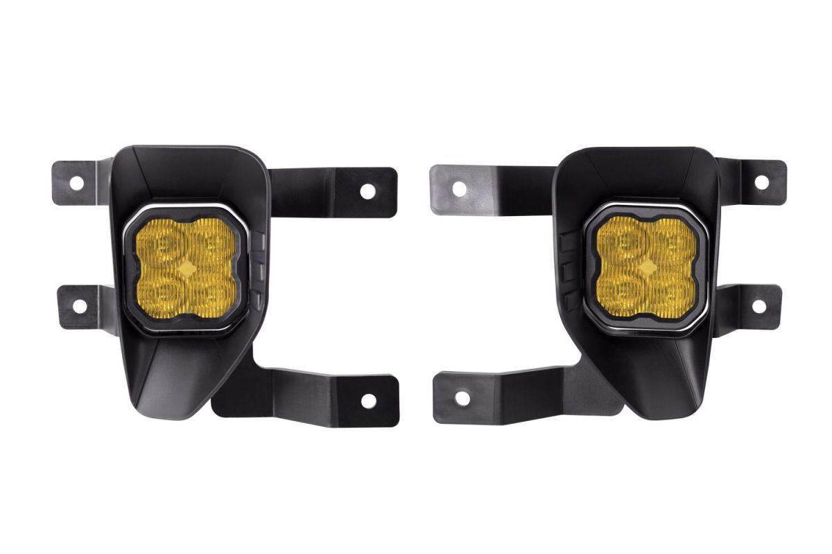 Diode Dynamics - Diode Dynamics SS3 Amber Sport LED Fog Light W/Backlight For 16-18 GM Silverado