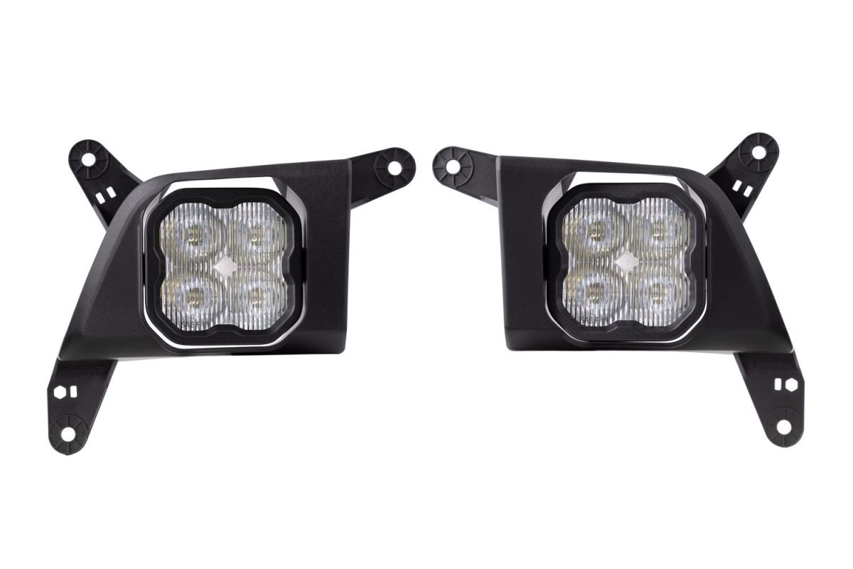 Diode Dynamics - Diode Dynamics SS3 White Sport LED Fog Light W/Backlight For 19-21 Chevy 1500