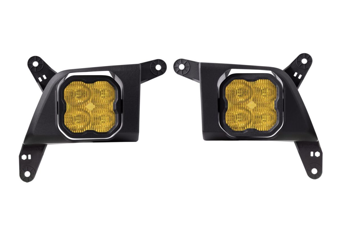 Diode Dynamics - Diode Dynamics SS3 Amber Pro Fog Light Kit W/Backlight For 2019-2021 Chevy 1500
