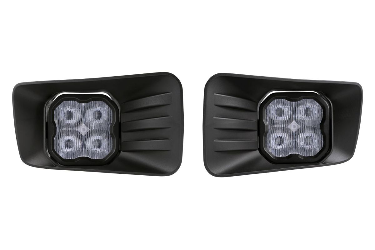 Diode Dynamics - Diode Dynamics SS3 White Sport LED Fog Light W/Backlight For 07-15 Chevy 1500