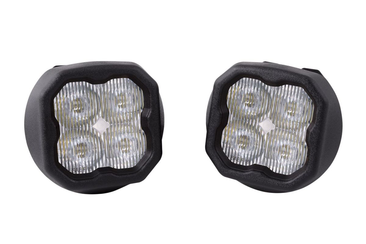 Diode Dynamics - Diode Dynamics SS3 Pro LED Fog Light Kit W/Backlight For 07-14 Chevy Suburban