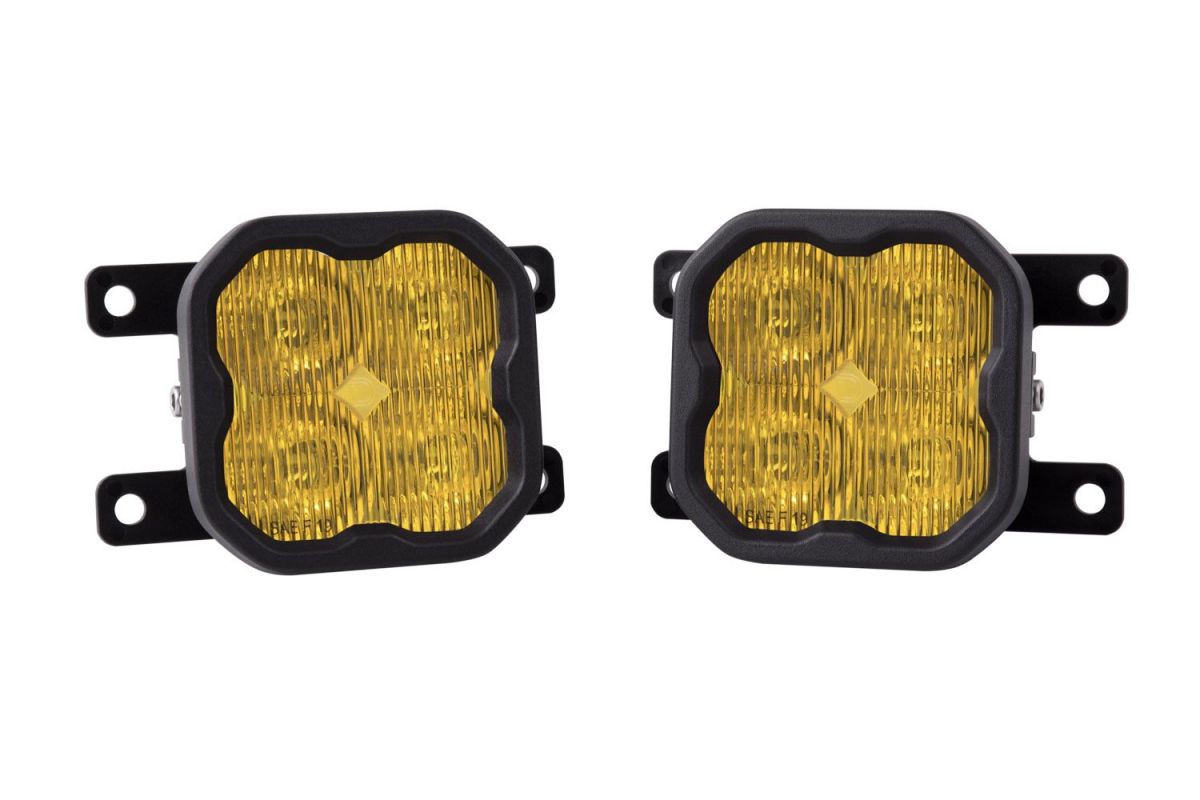 Diode Dynamics - Diode Dynamics SS3 Type AS Amber Max LED Universal Fog Light Kit W/ Backlight
