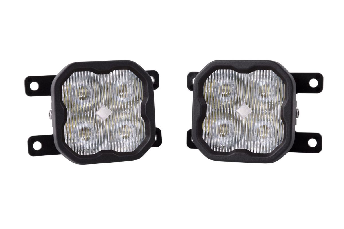 Diode Dynamics - Diode Dynamics SS3 Type AS White Max LED Universal Fog Light Kit W/ Backlight