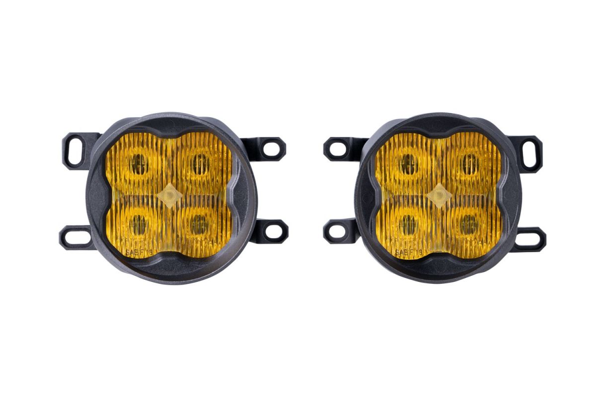 Diode Dynamics - Diode Dynamics SS3 Type CGX Amber Pro LED Universal Fog Light Kit W/ Backlight