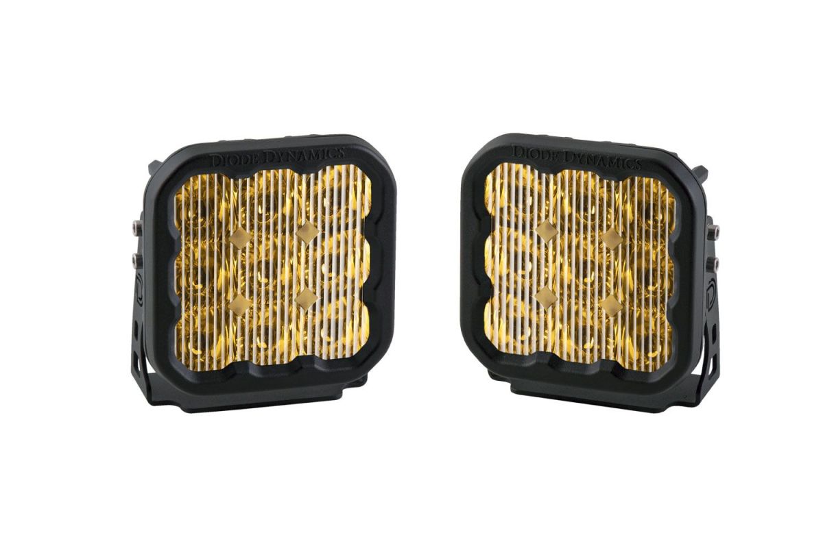 Diode Dynamics - Diode Dynamics Stage Series 5" Amber Sport Universal LED Driving Light Pod Kit