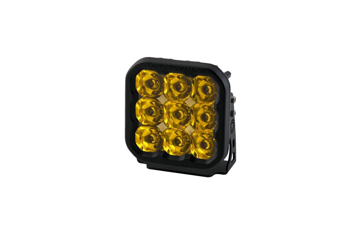 Diode Dynamics - Diode Dynamics Stage Series 5 Amber Sport Universal Single LED Spot Light Pod
