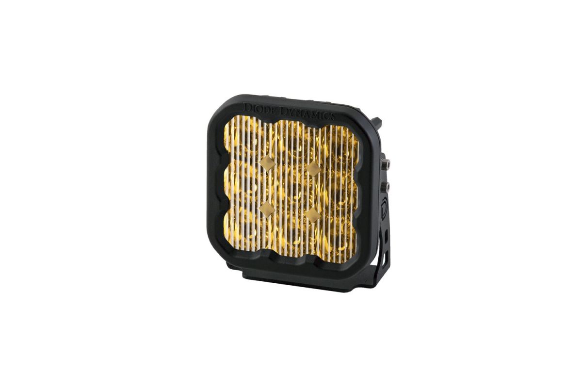 Diode Dynamics - Diode Dynamics Stage Series 5" Amber Pro Universal Single LED Driving Light Pod