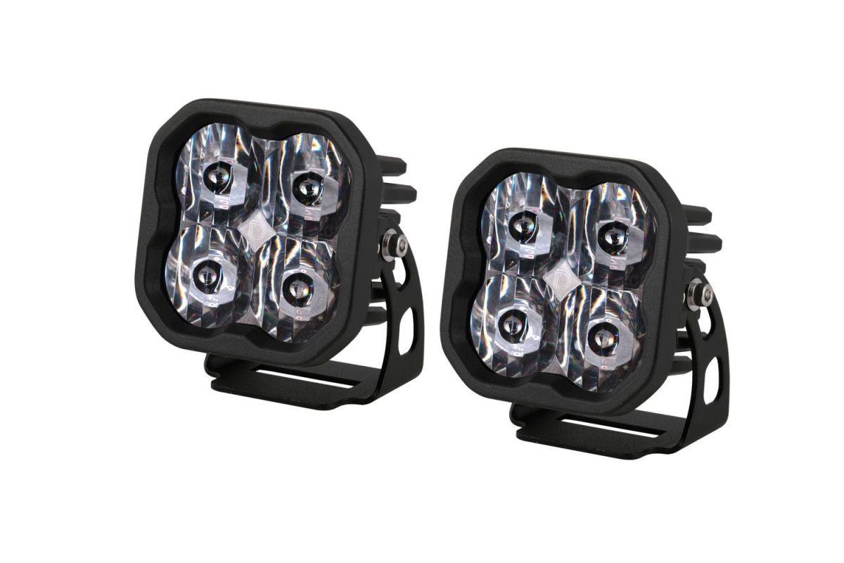 Diode Dynamics - Diode Dynamics SS3 Max White Universal Driving Light Pod Set W Amber Backlight