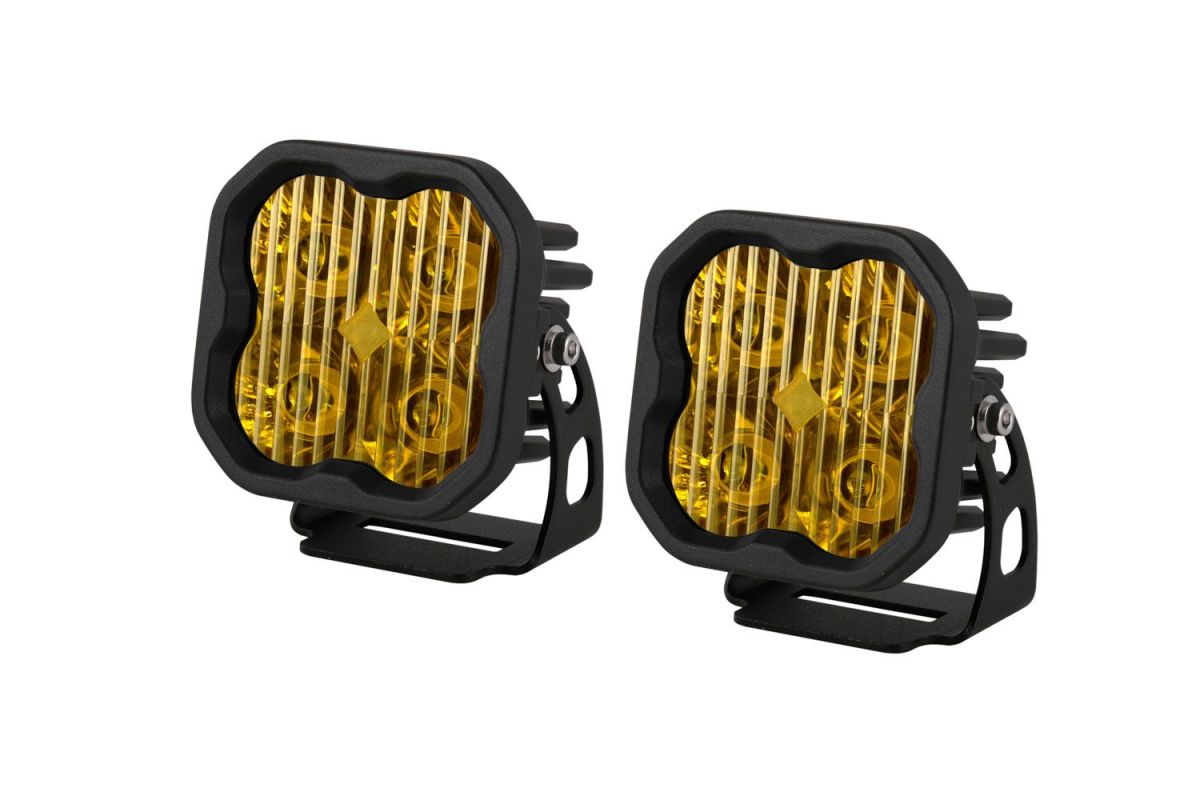 Diode Dynamics - Diode Dynamics SS3 Pro Amber Universal Driving Light Pod Set W Amber Backlight