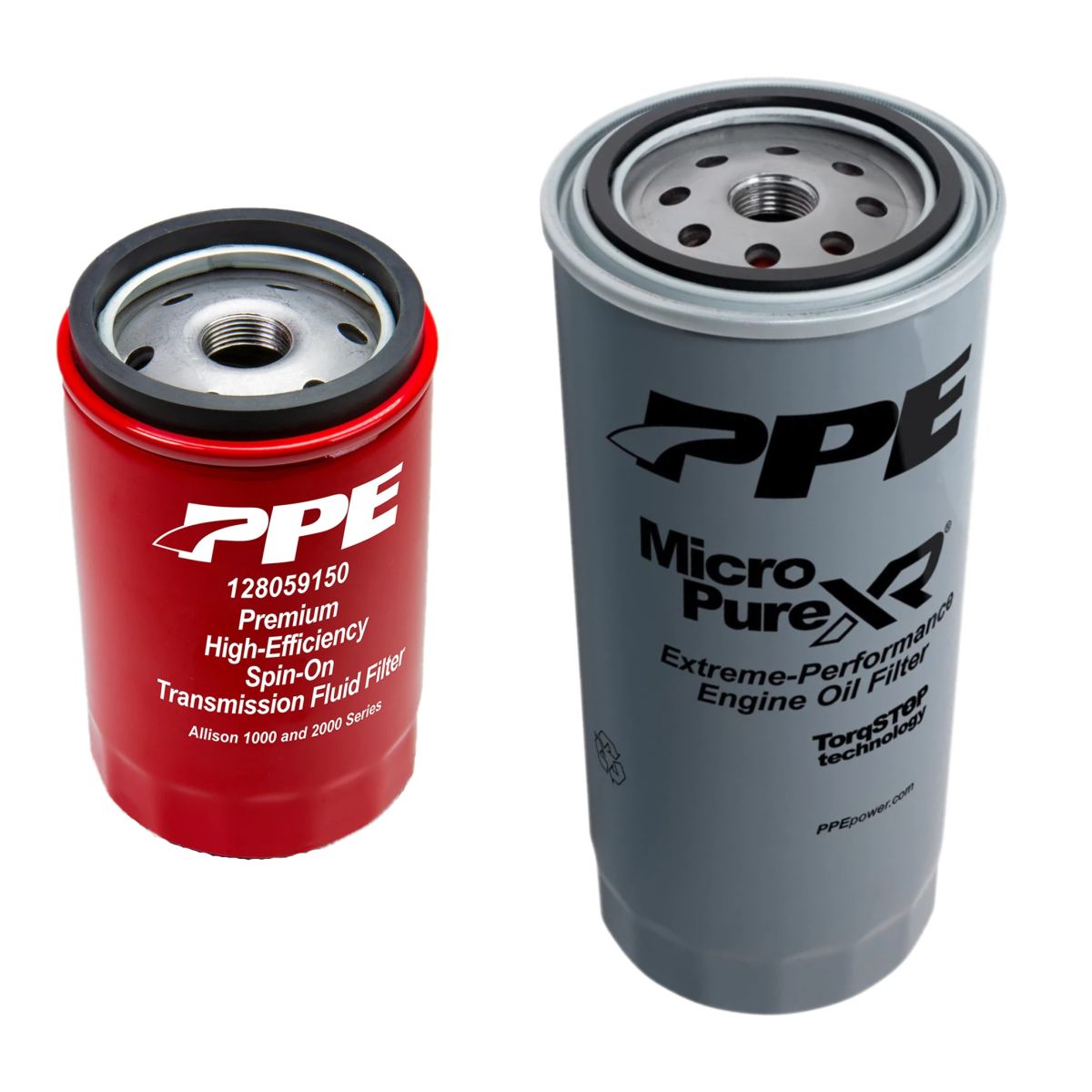 PPE - PPE MicroPure Extreme-Performance Oil Filter & Double Deep Spin-On Transmission Filter For 01-19 6.6L Duramax