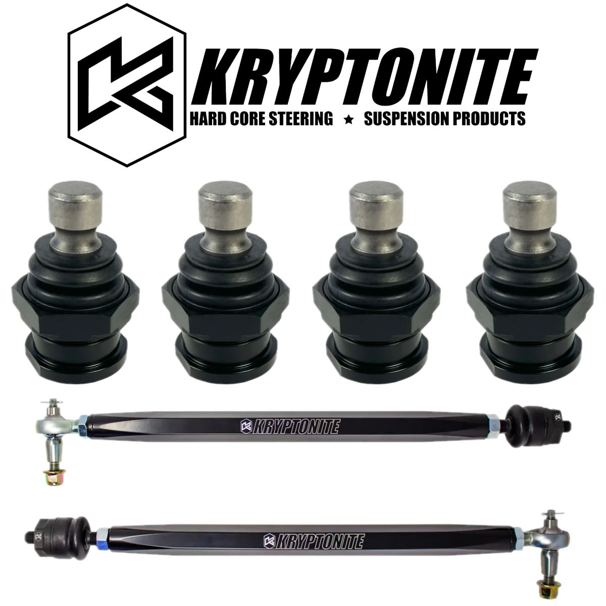 Kryptonite - Kryptonite Death Grip Stage 1 Tie Rods & Ball Joints For 18-21 RZR XP Turbo S