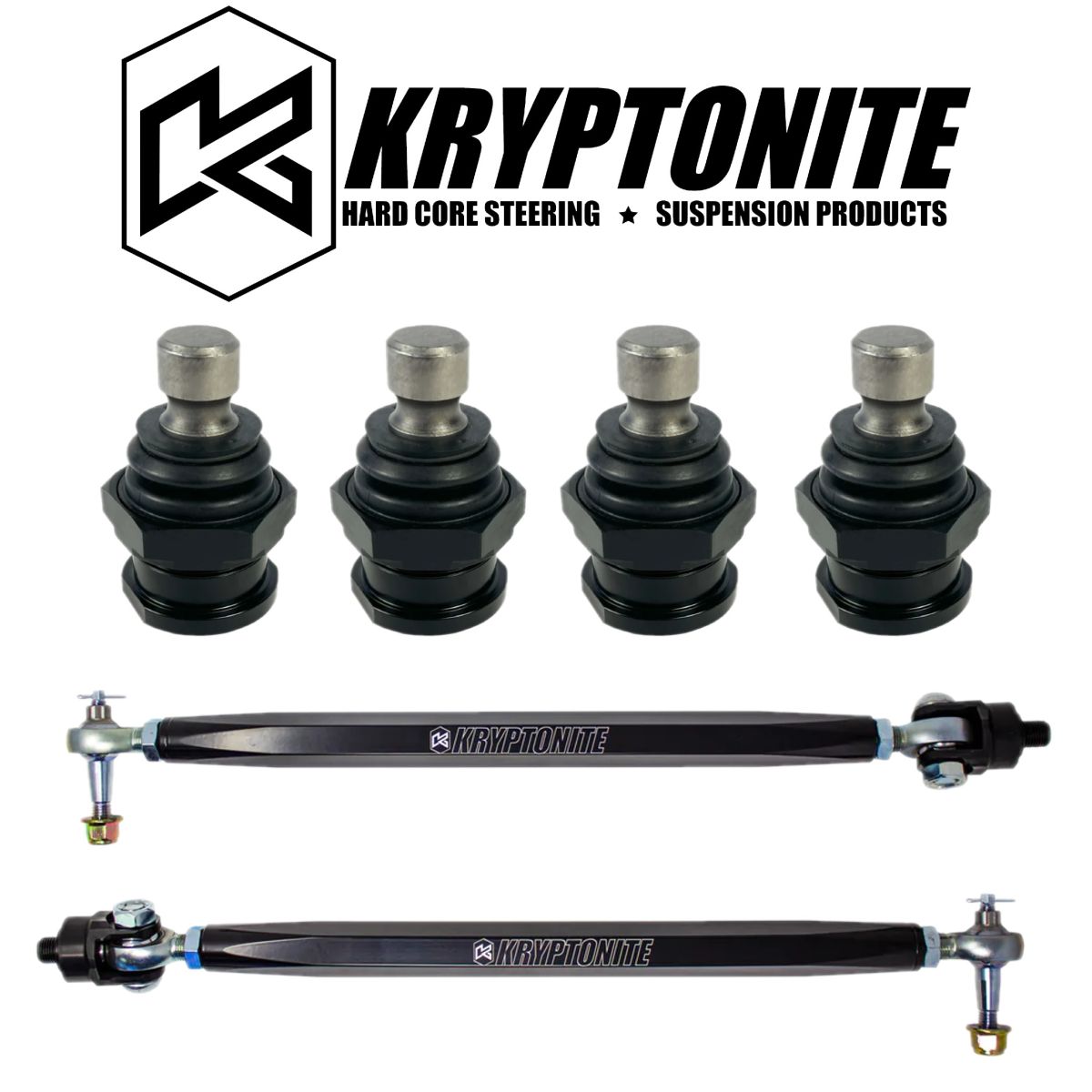 Kryptonite - Kryptonite Death Grip Stage 2 Tie Rods & Ball Joints For 15-18 RZR XP1000/Turbo