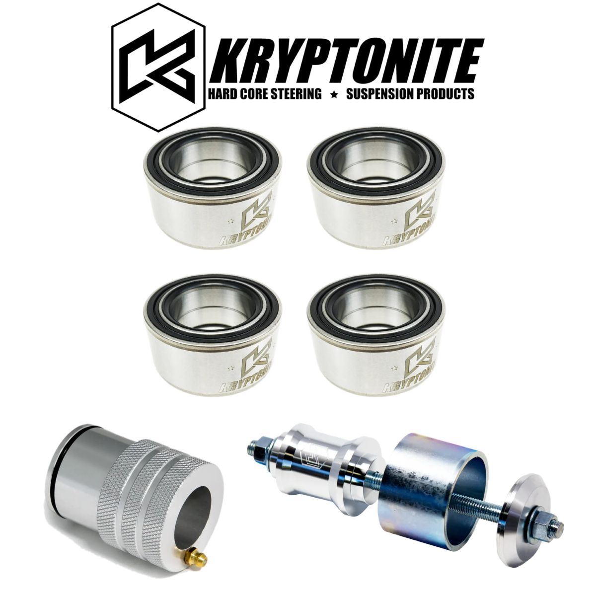Kryptonite - Kryptonite Wheel Bearings/Install & Greaser Tool Kit For 14-23 RZR XP1000/Turbo
