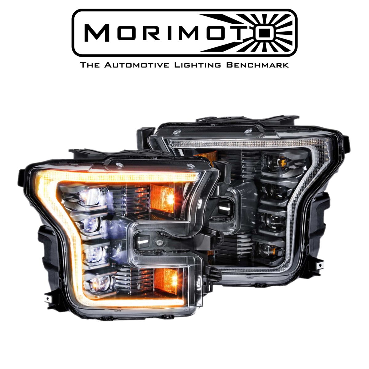 Morimoto - Morimoto XB LED Plug & Play Headlight Assemblies W/ Amber DRL For 17-19 F-150 Raptor / 15-17 F-150