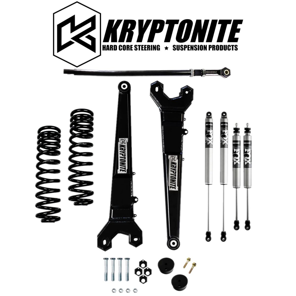 Kryptonite - Kryptonite Stage 3 Leveling Kit W/ FOX 2.0 Shocks For 05-16 Ford F-250 F-350 4WD