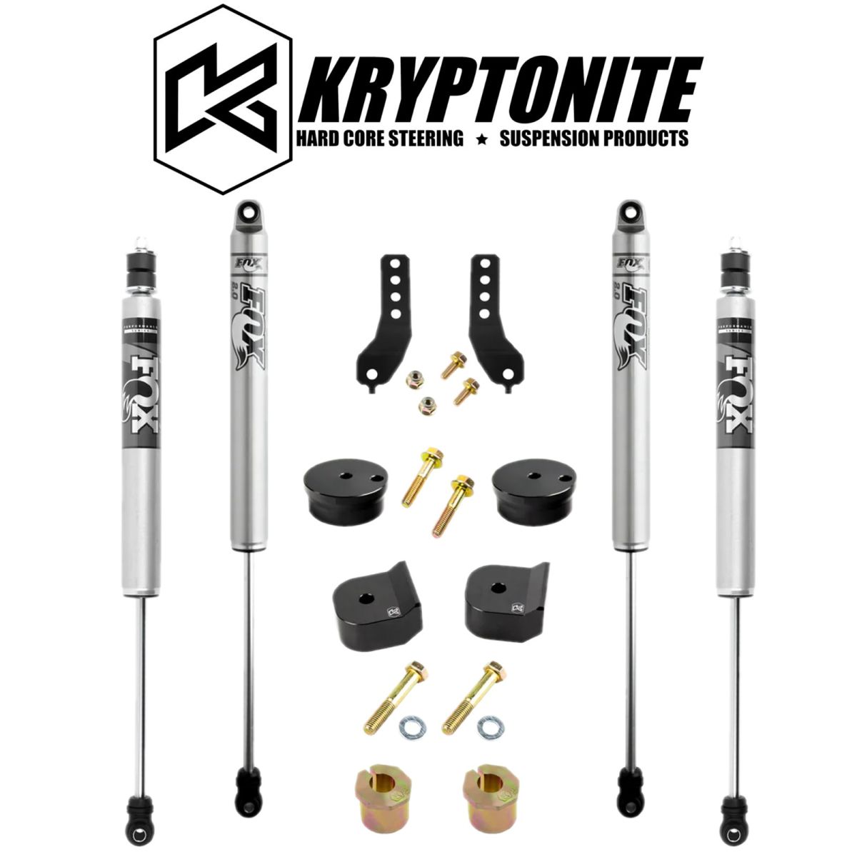 Kryptonite - Kryptonite 1.5" Leveling Kit W/ FOX 2.0 Shocks For 2017+ Ford F-250 F-350 4WD