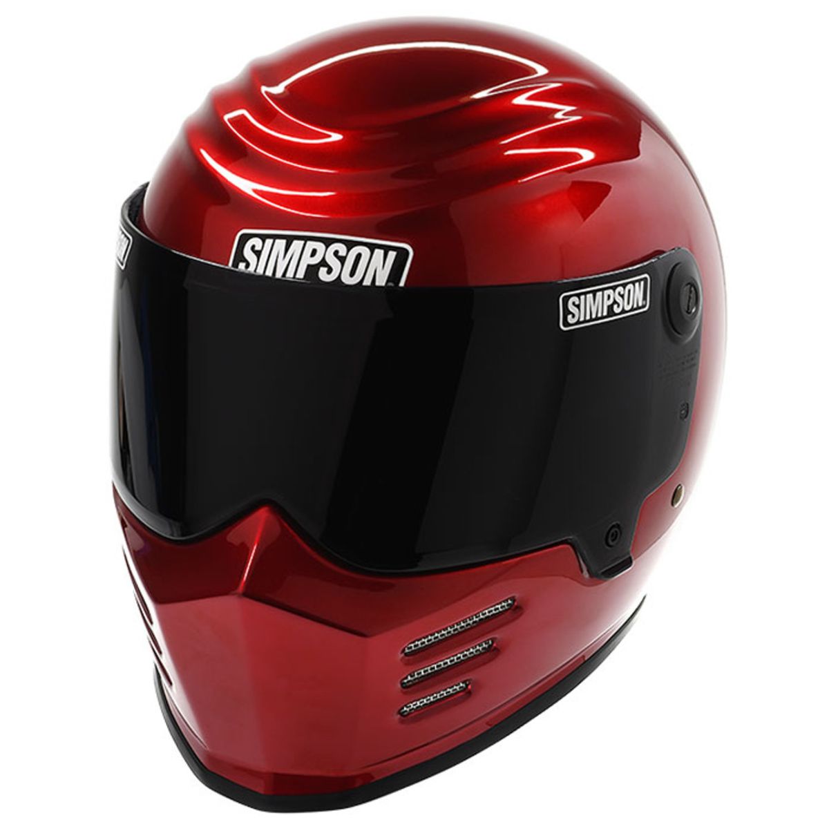 Simpson Racing Products - Simpson Racing Products Outlaw Bandit Motorcycle Helmet - Candee Red
