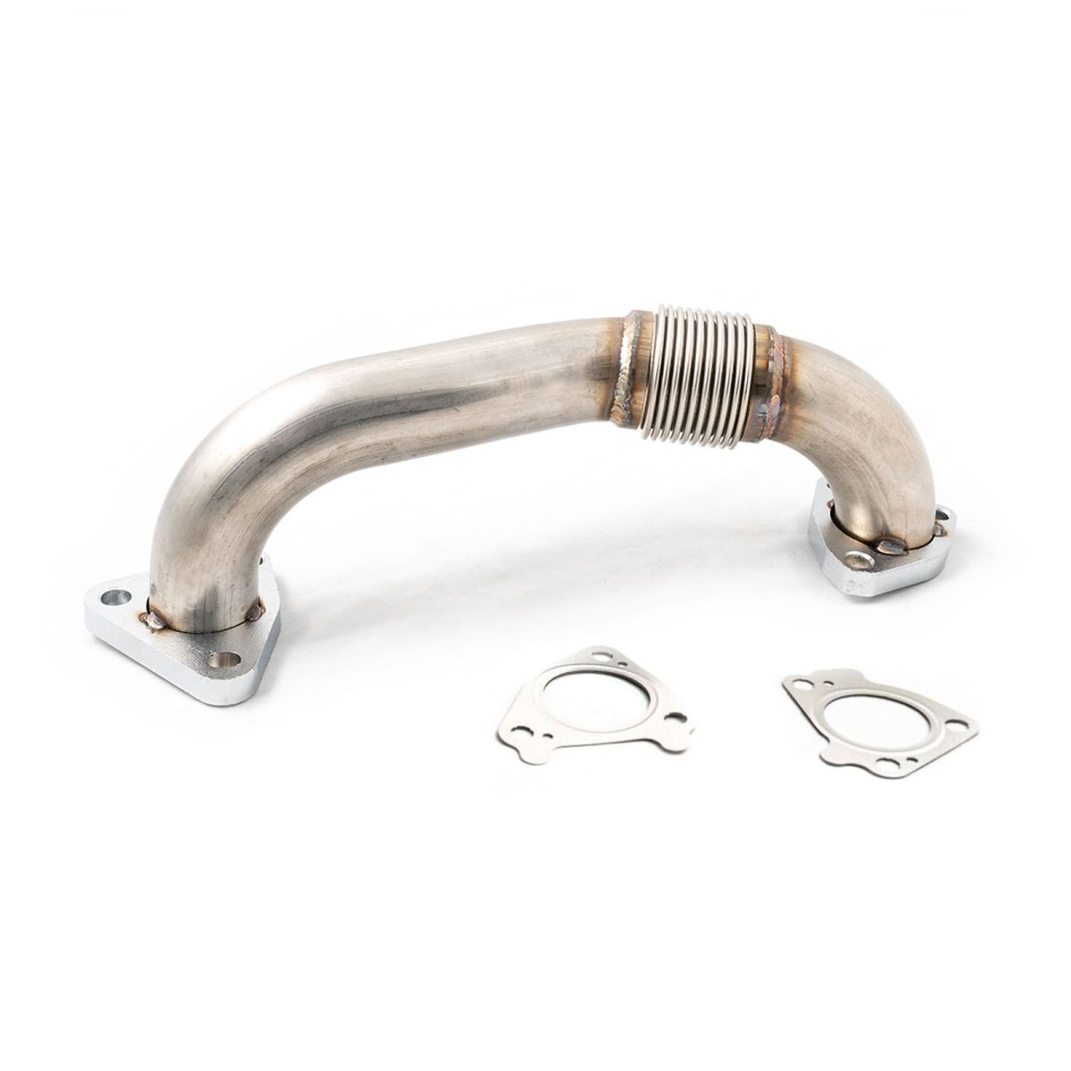 Rudy's Performance Parts - Rudy's Bolt-On Replacement Driver Side Up Pipe w/ Gaskets For 01-16 6.6 Duramax