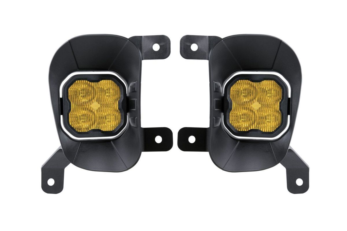 Diode Dynamics SS3 Sport Yellow LED SAE Fog Light Kit For 2013-2018 RAM 1500