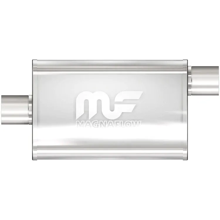 Magnaflow - MagnaFlow 2.5in Center Inlet 2.5in Outlet Oval Straight-Through Muffler
