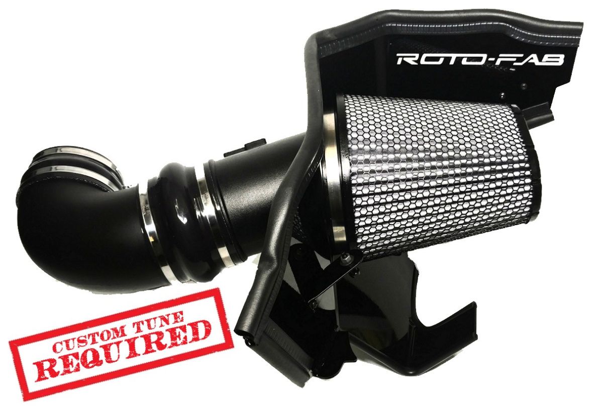 Roto-Fab - Roto-Fab Cold Air Intake W/ Dry Filter For 2016-2023 Camaro SS W/ E-Force SC