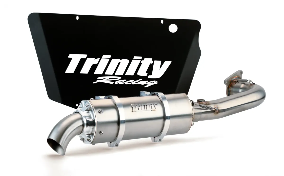 Trinity Racing - Trinity Racing Stage 5 Stinger Exhaust/Muffler For 16-21 RZR Turbo XP, Stainless