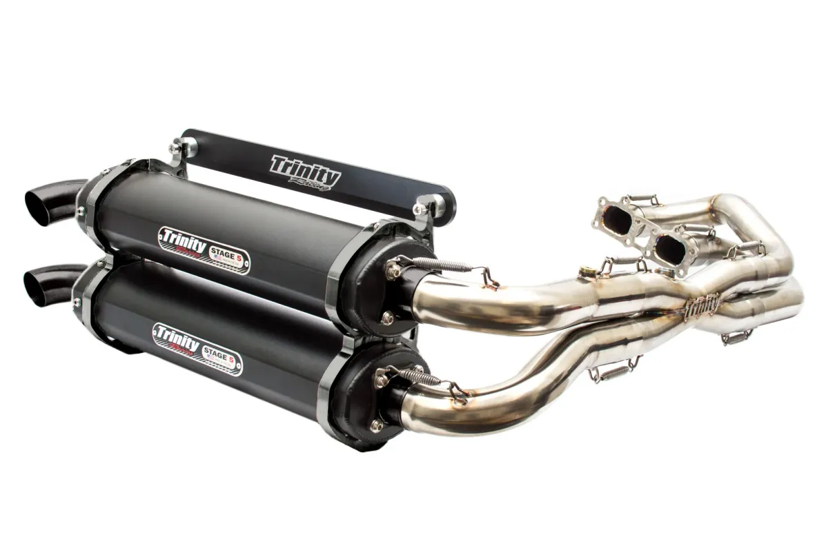 Trinity Racing - Trinity Racing Cerakote Full System Dual Exhaust For 2015-2023 RZR 1000 XP/XP4