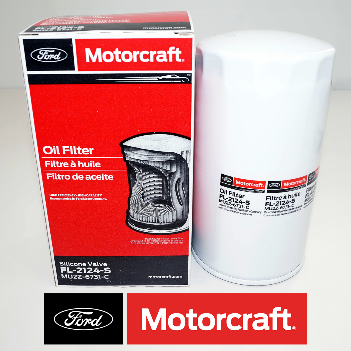 Motorcraft - OEM Motorcraft Oil Filter For 2011-2023 6.7 Powerstroke FL2124S (Replaces FL2051S)