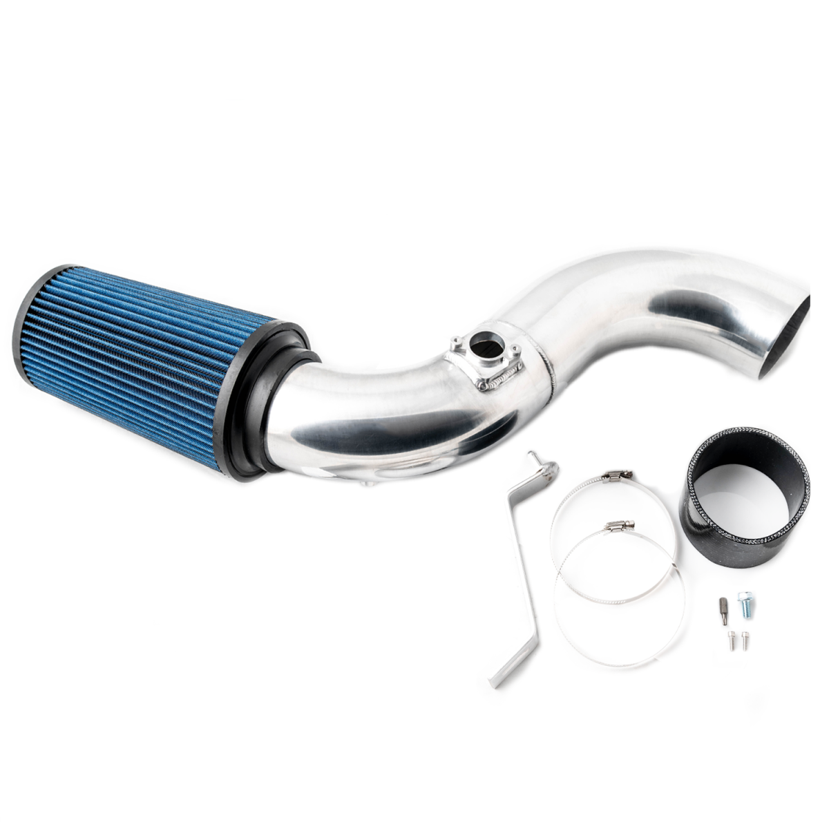 Rudy's Performance Parts - Rudy's Polished Cold Air Intake Oiled Filter For 11-12 Chevy/GMC 6.6L LML Duramax