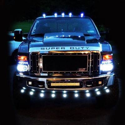 Recon Lighting - Recon Smoked LED Cab Light Kit - White LED For 99-16 Super Duty - Image 3