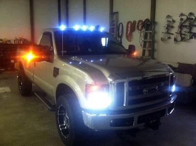 Recon Lighting - Recon Smoked LED Cab Light Kit - White LED For 99-16 Super Duty - Image 4