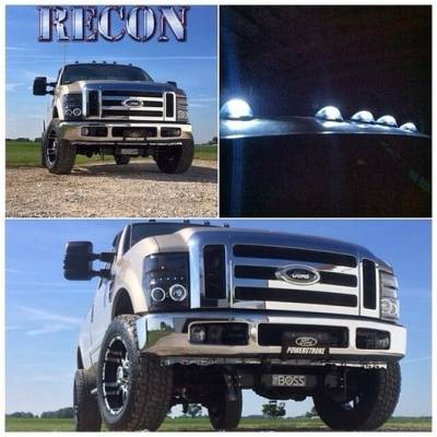 Recon Lighting - Recon Clear LED Cab Light Kit - White LED For 99-16 Super Duty - Image 5