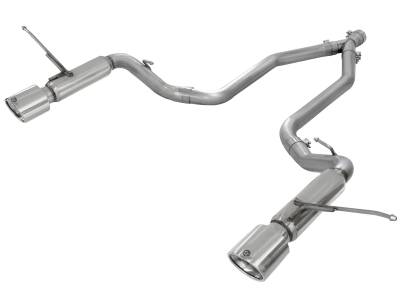 aFe Power - aFe Power Large Bore-HD 2-1/2" 409 Stainless Steel DPF-Back Exhaust System For 14-16 Jeep Cherokee EcoDiesel - Image 1