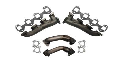 Rudy's Performance Parts - Rudy's High Flow Exhaust Manifolds w/ Up Pipes For 01-04 LB7 Duramax - Image 3
