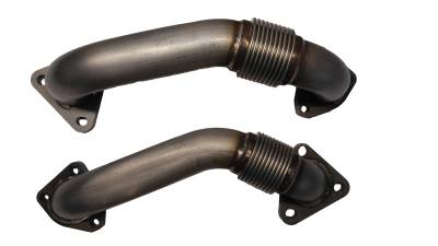 Rudy's Performance Parts - Rudy's High Flow Exhaust Manifolds w/ Up Pipes For 01-04 LB7 Duramax - Image 6