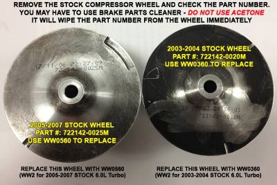 Diesel Site - Diesel Site Wicked Wheel 2 Compressor Wheel For 05-07 6.0 Powerstroke (Stock Turbo) - Image 2