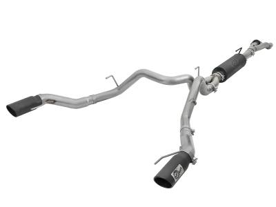 aFe Power - aFe Power MACH Force-XP 3" to 3.5" 304 Stainless Steel Cat-Back Exhaust System w/ Black Tips For 17-19 F-150 Raptor - Image 1