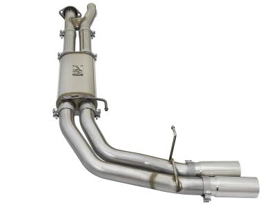 aFe Power - aFe Power Rebel Series 3" 409 Stainless Steel Cat-Back Exhaust System (Polished Tips) For 17-19 F-150 Raptor - Image 1